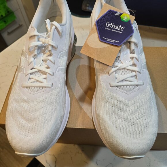 Asics Gel-Quantum 180 VII Running Shoe Sneaker Mens Size 12 ALL WHITE NEW - Picture 3 of 7